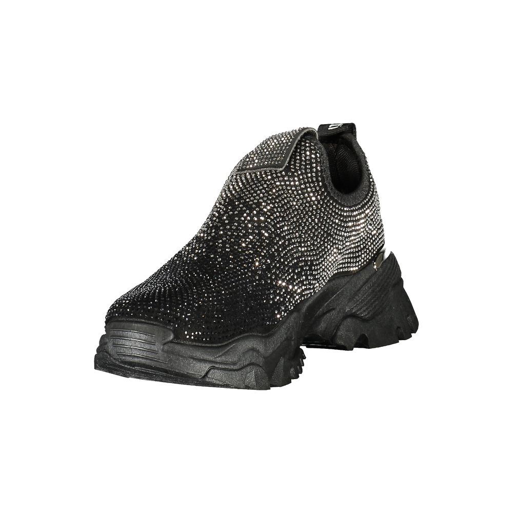 Laura Biagiotti Schwarzer Polyurethan Damen-Sneaker