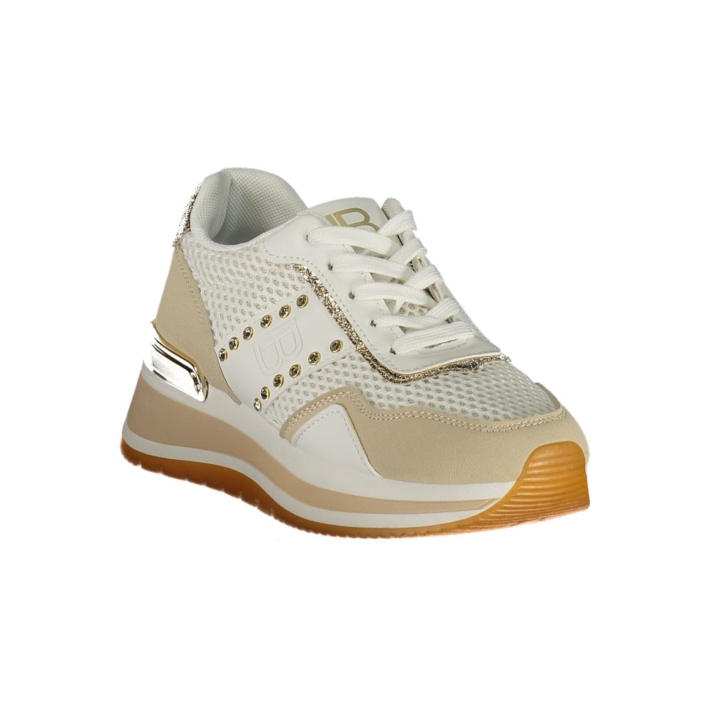 Laura Biagiotti Bianco Polyurethan Damen Sneaker