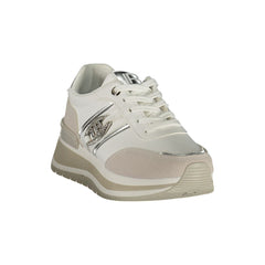 Laura Biagiotti Weißer Polyurethan Damen-Sneaker