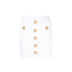 Balmain Witte Polyester Miniskirt