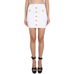 Balmain Witte Polyester Miniskirt