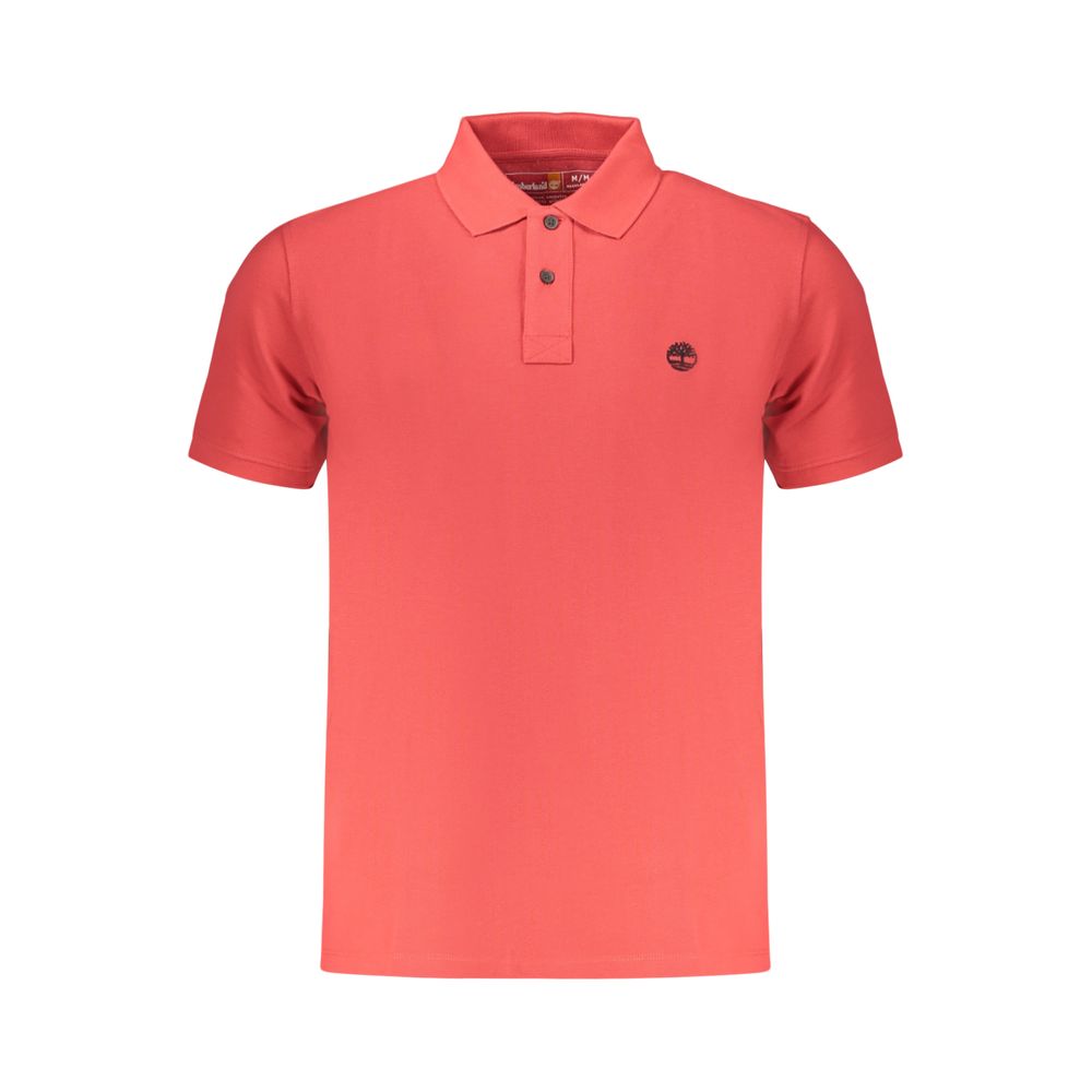 Timberland Herren-Poloshirt aus roter Bio-Baumwolle