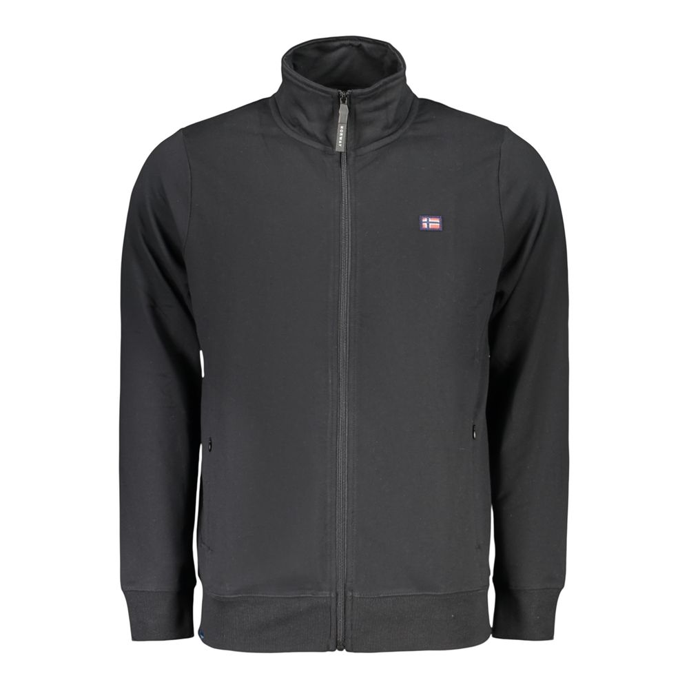 Norwegen 1963 Schwarzes Baumwoll-Sweatshirt für Herren