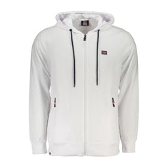 Norwegen 1963 Weißes Baumwoll Herren Sweatshirt mit Kapuze