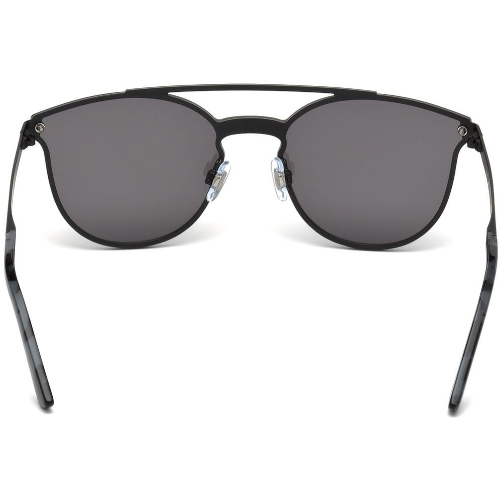 WEB EYEWEAR Zwarte metalen zonnebril