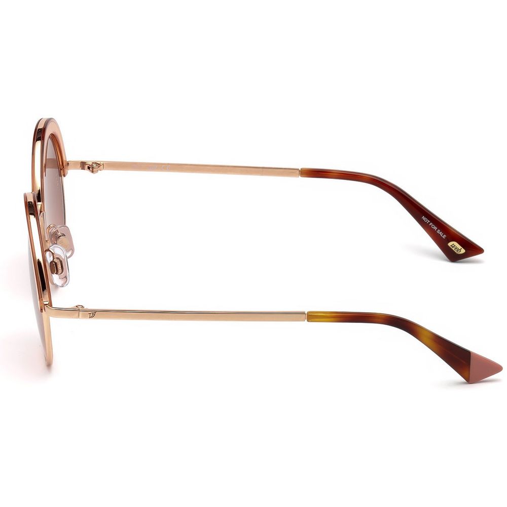 WEB EYEWEAR Goldene Sonnenbrille aus Metall