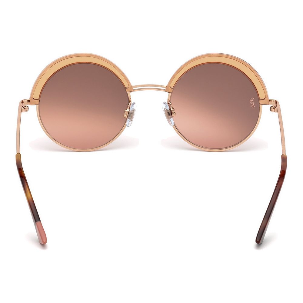 WEB EYEWEAR Goldene Sonnenbrille aus Metall