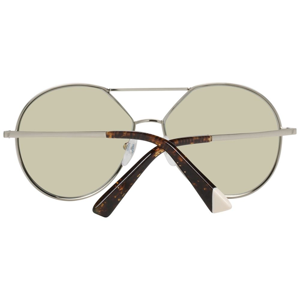 WEB EYEWEAR Goldene Sonnenbrille aus Metall