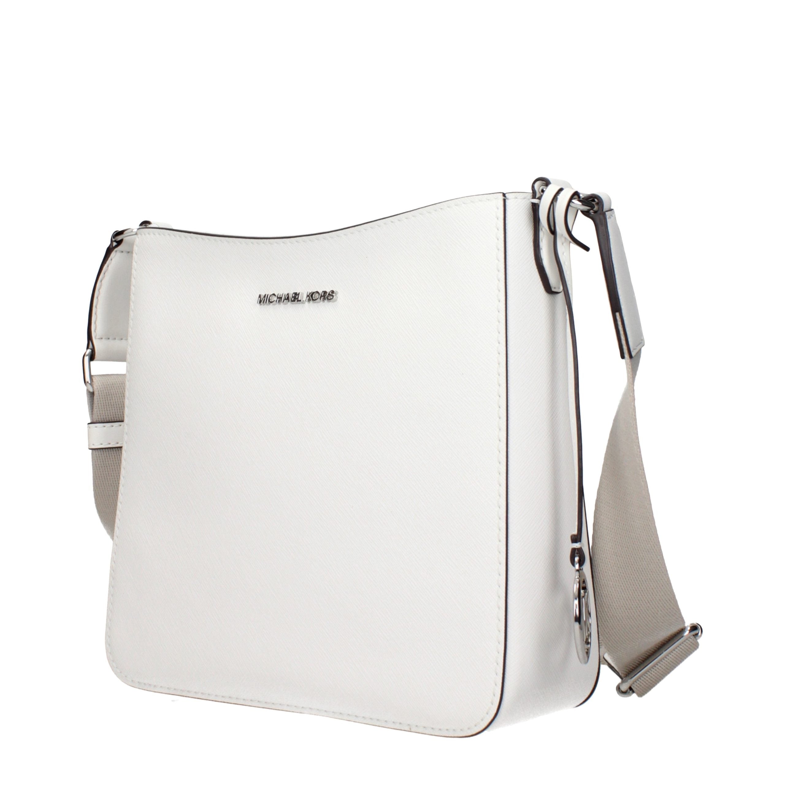 Michael Kors Witte Leren Schoudertas