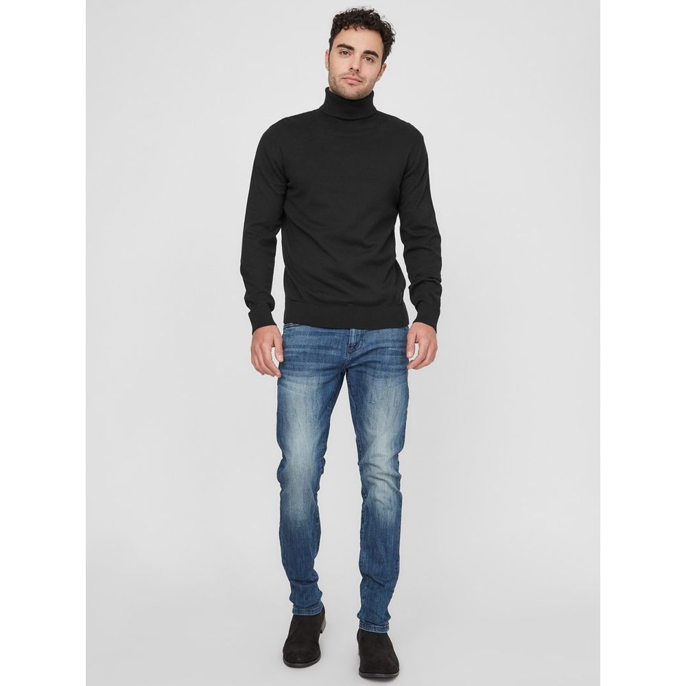 Guess Black Cotton Turtleneck