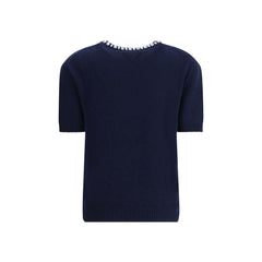 Prada Sweatshirt aus blauem Fleece und Wolle