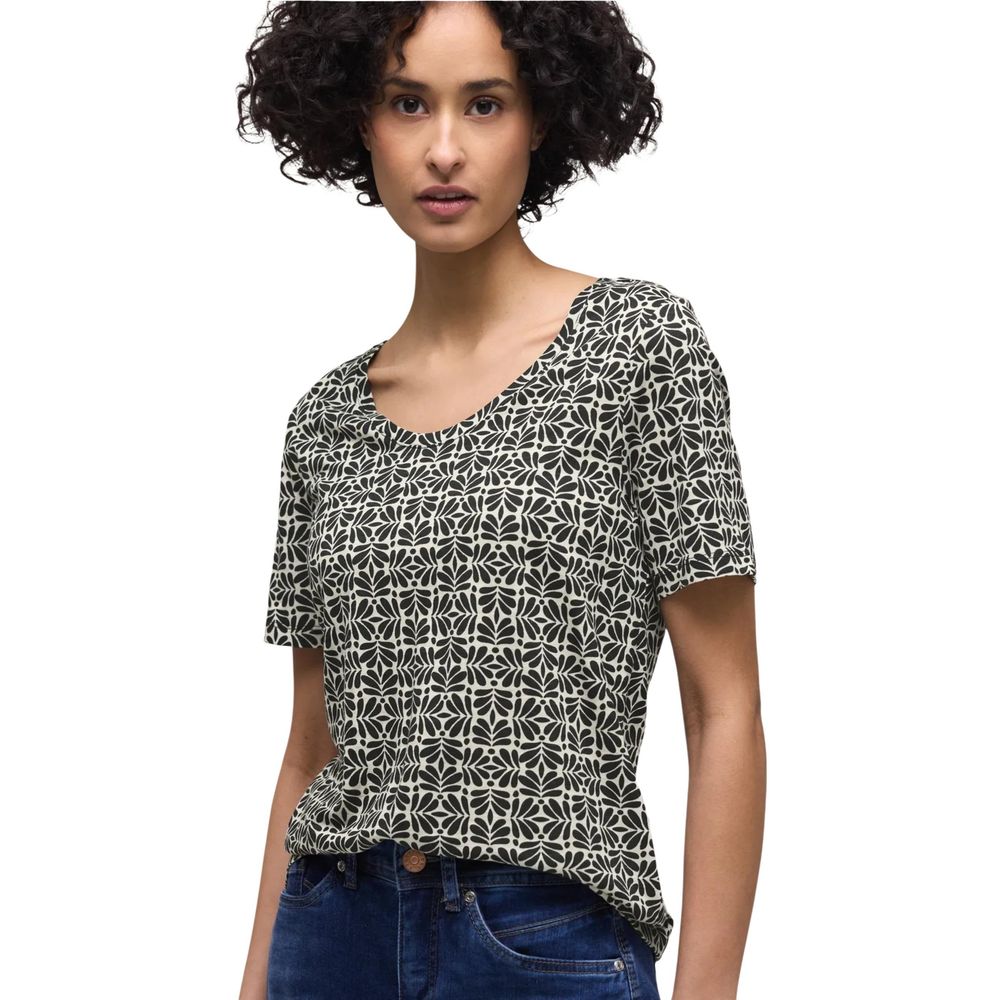 Street One Schwarzes Modal T-Shirt