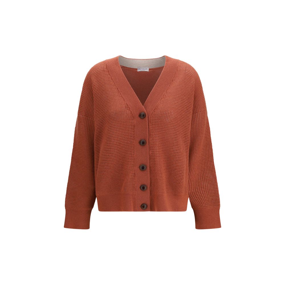 Brunello Cucinelli Oranje Kasjmier Vest