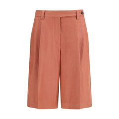 Brunello Cucinelli Bermuda-Shorts aus Leinen in Multicolor