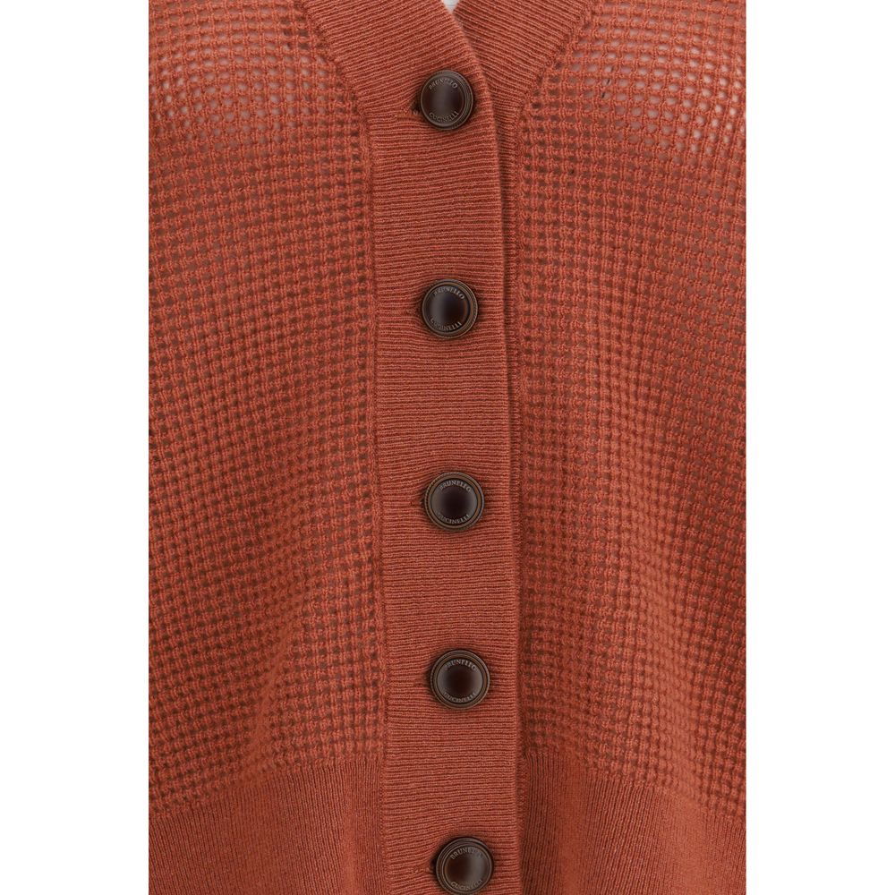 Brunello Cucinelli Oranje Kasjmier Vest