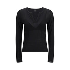 PINKO Schwarzes Viskose-Sweatshirt