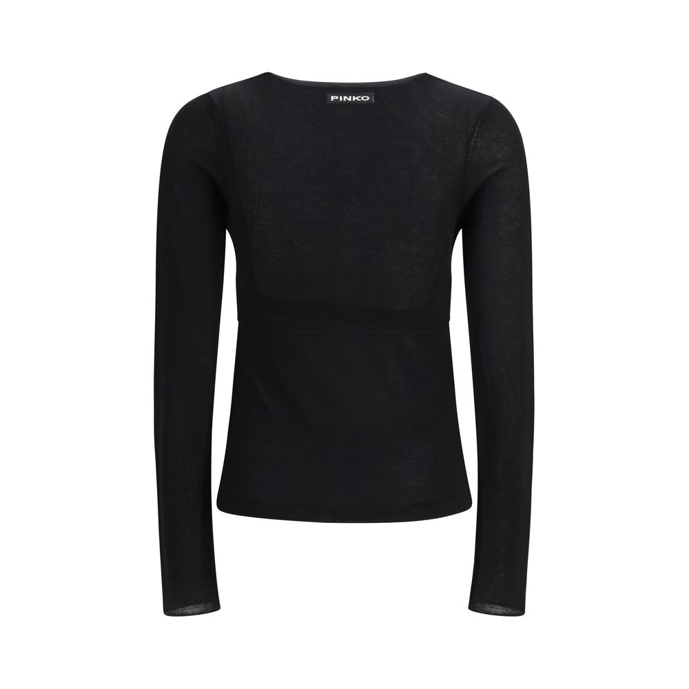 PINKO Schwarzes Viskose-Sweatshirt