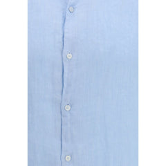 Brooksfield blaues Leinenhemd