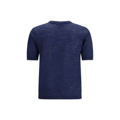 Brooksfield Blue Linen Shortsleeve Shirt