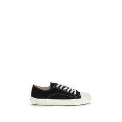Moschino Schwarze Low-Top-Sneakers aus Baumwolle