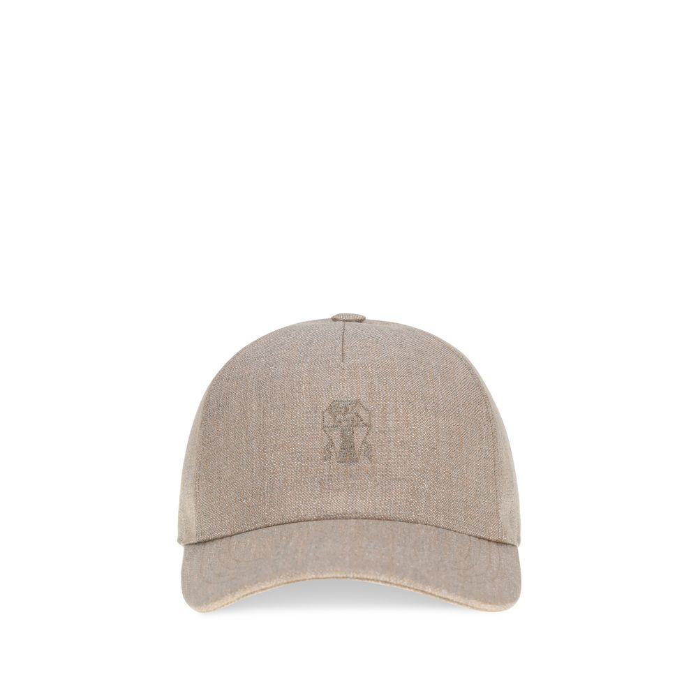 Brunello Cucinelli Beige Linnen Pet (Baseballpet)