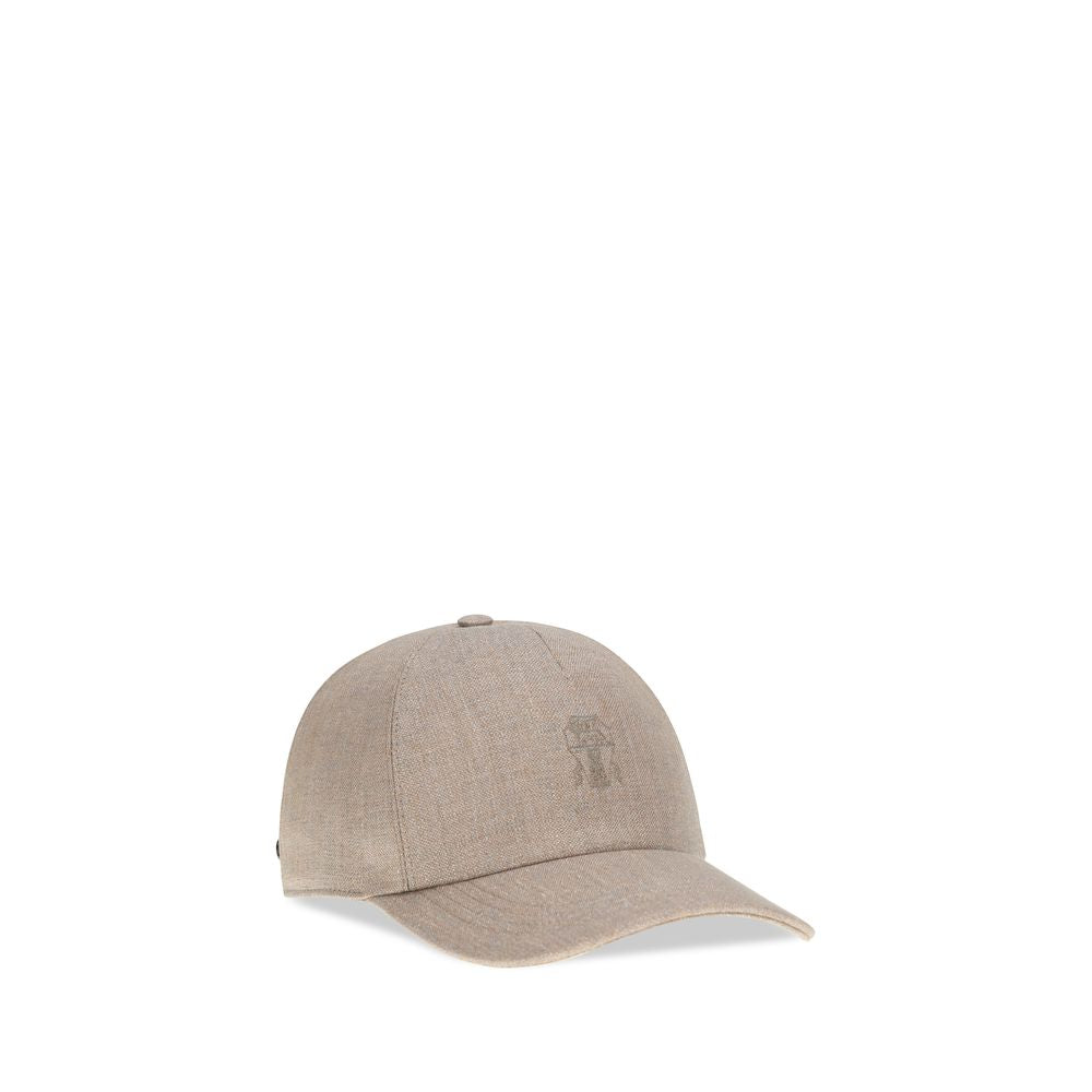 Brunello Cucinelli Beige Linnen Pet (Baseballpet)