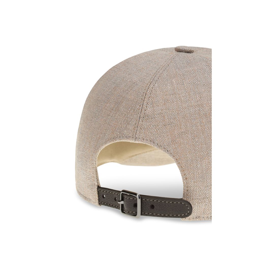 Brunello Cucinelli Beige Linnen Pet (Baseballpet)
