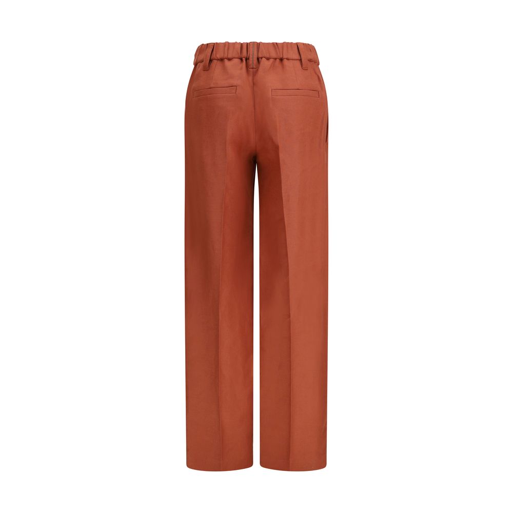 Brunello Cucinelli Leinenhose im Multicolor-Design