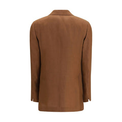 Lardini Bruine Linnen Blazer