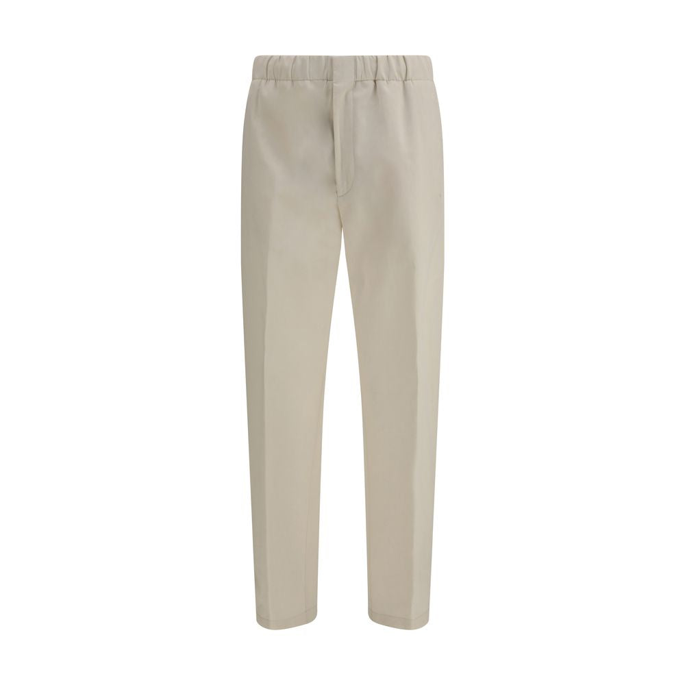 Lardini Beige Freizeithose aus Baumwolle
