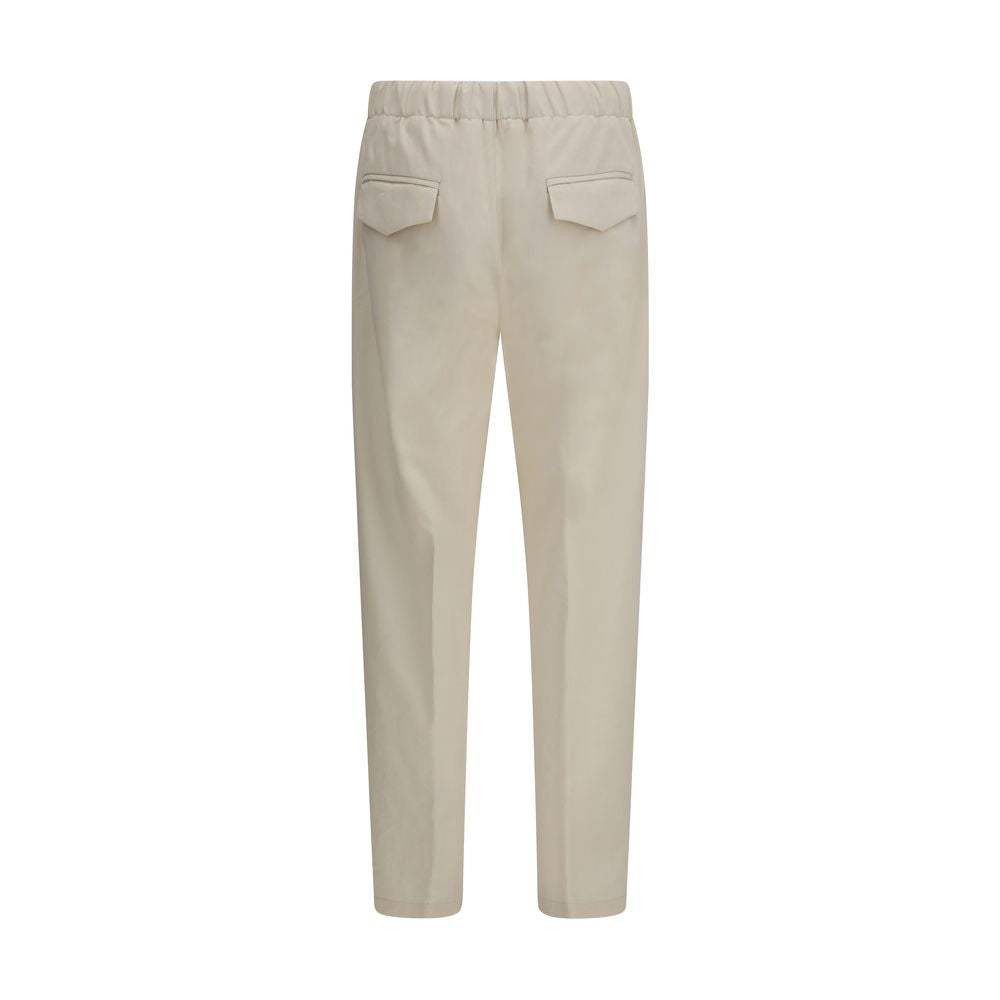 Lardini Beige Freizeithose aus Baumwolle