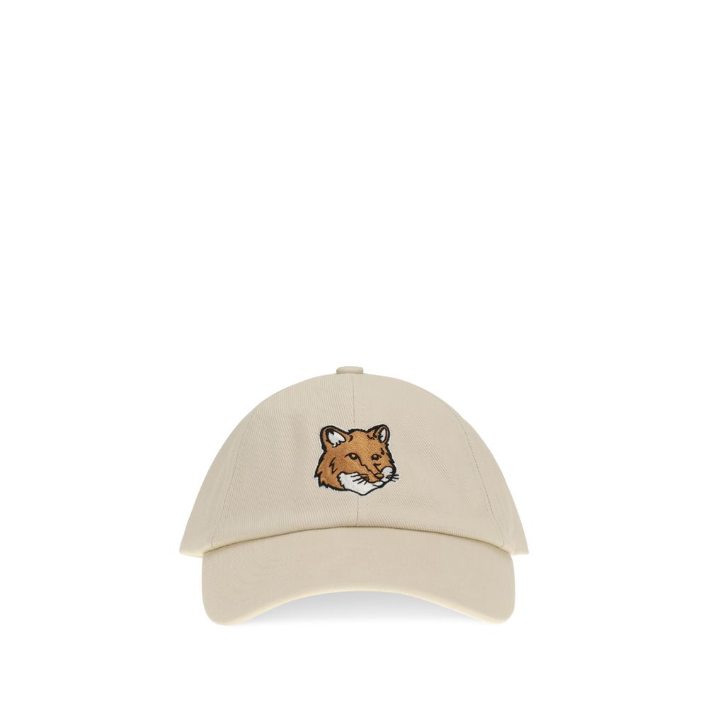 Maison Kitsuné Beige Baumwoll-Cap (Baseballkappe)