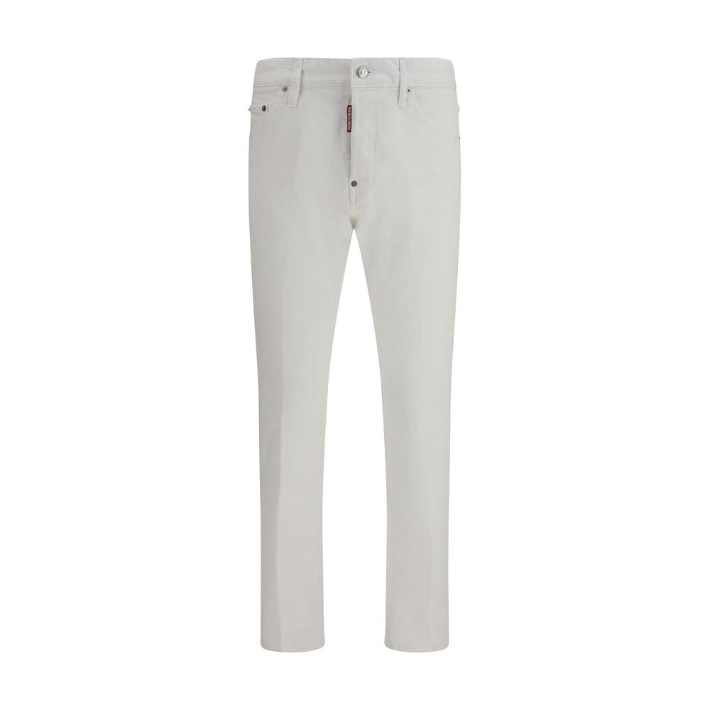Dsquared² Weiße Jeans aus Baumwoll-Denim