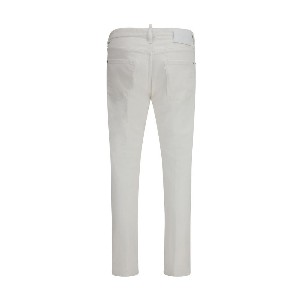 Dsquared² Weiße Jeans aus Baumwoll-Denim