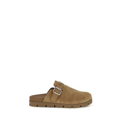 Prada Beige Kalfsleer Bos Taurus Muiltjes