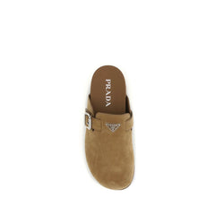 Prada Beige Kalfsleer Bos Taurus Muiltjes