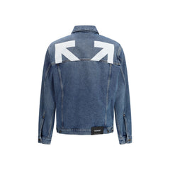 Off-White Blauw Katoenen Denim Jasje
