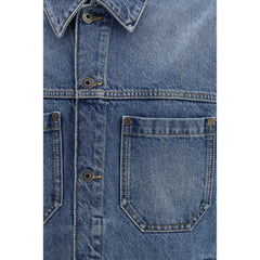 Off-White Blauw Katoenen Denim Jasje