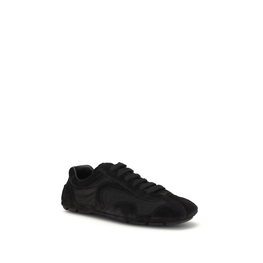 Prada Sneaker aus Kalbsleder, Schwarz