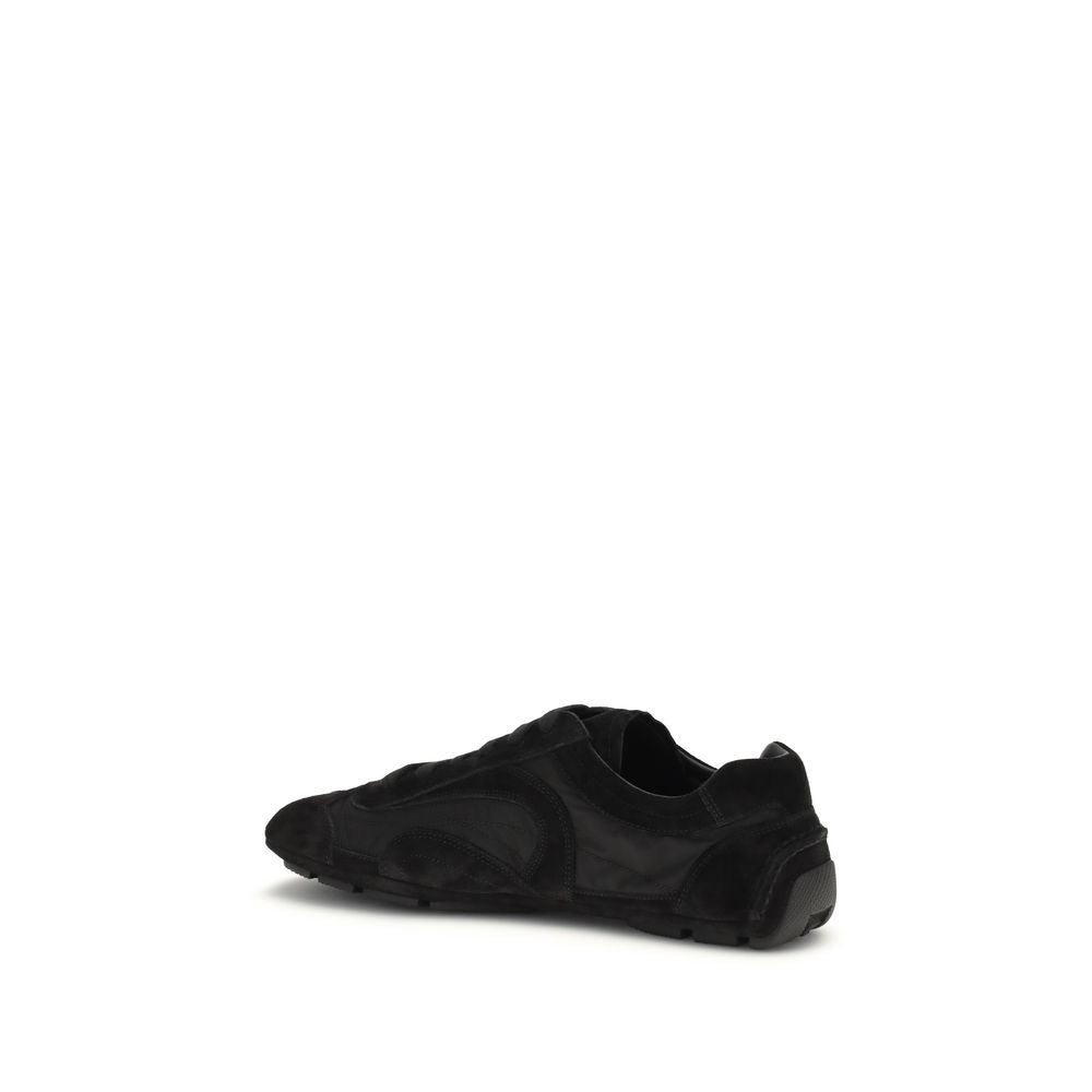 Prada Sneaker aus Kalbsleder, Schwarz