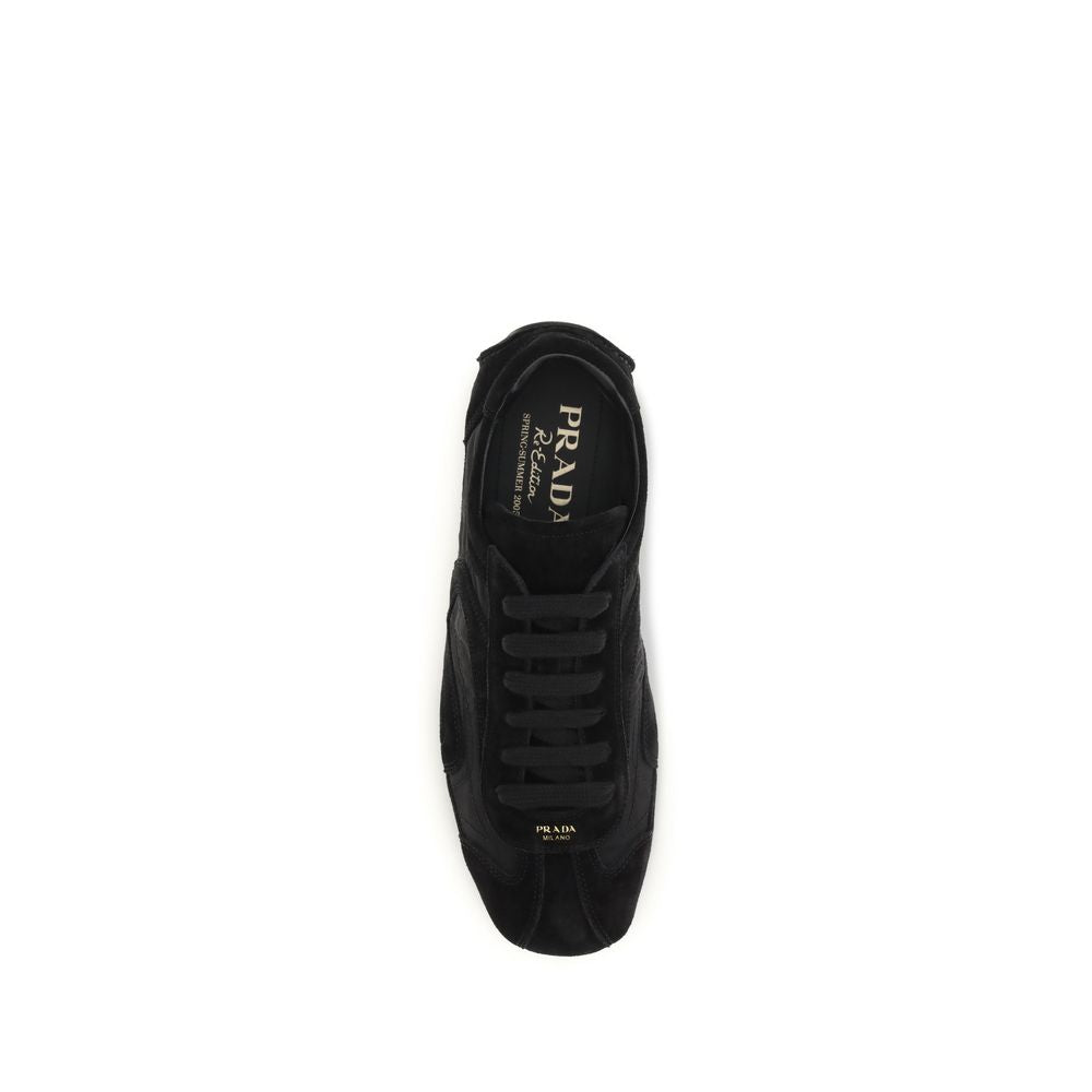 Prada Sneaker aus Kalbsleder, Schwarz