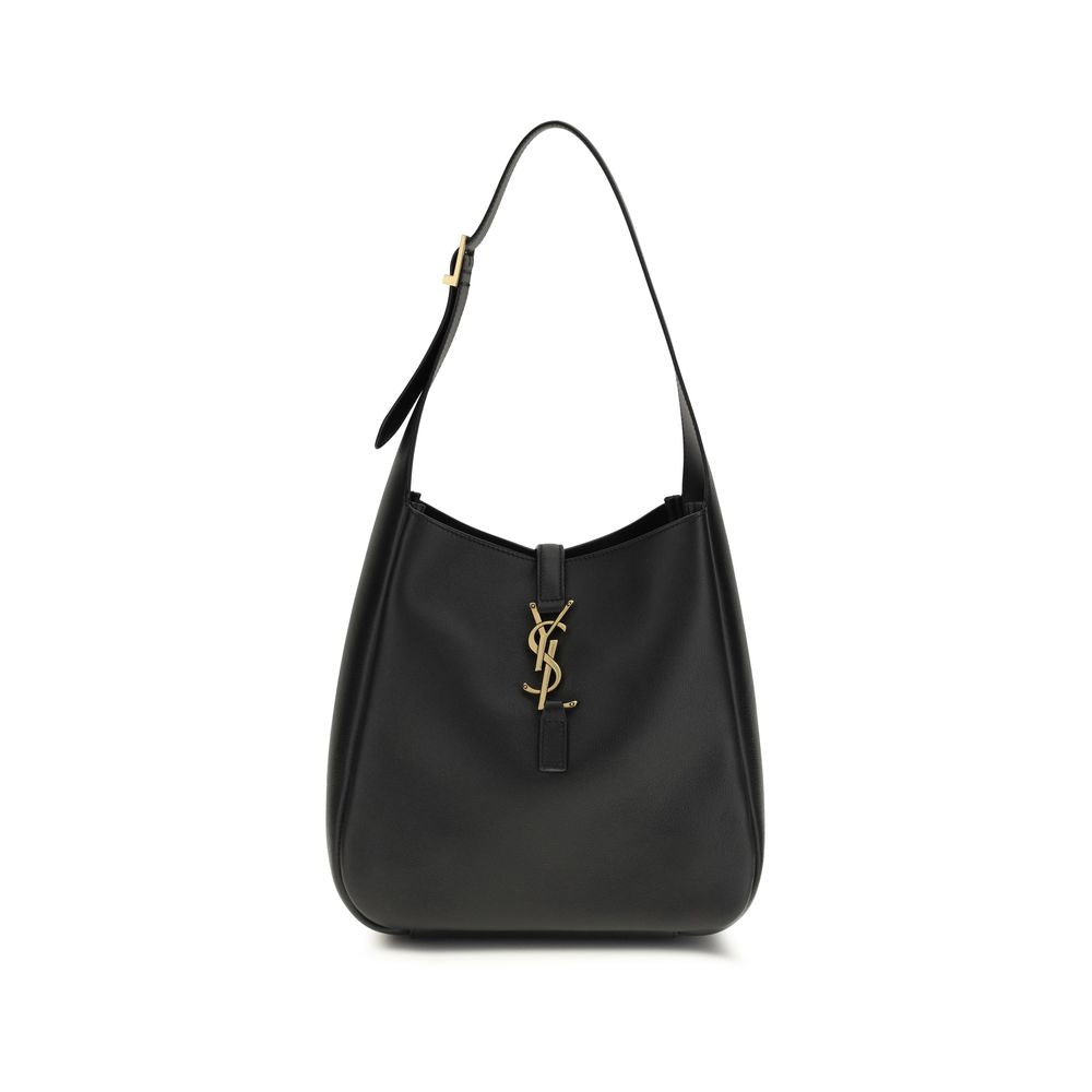Saint Laurent Schultertasche aus schwarzem Kalbsleder (Bos Taurus)