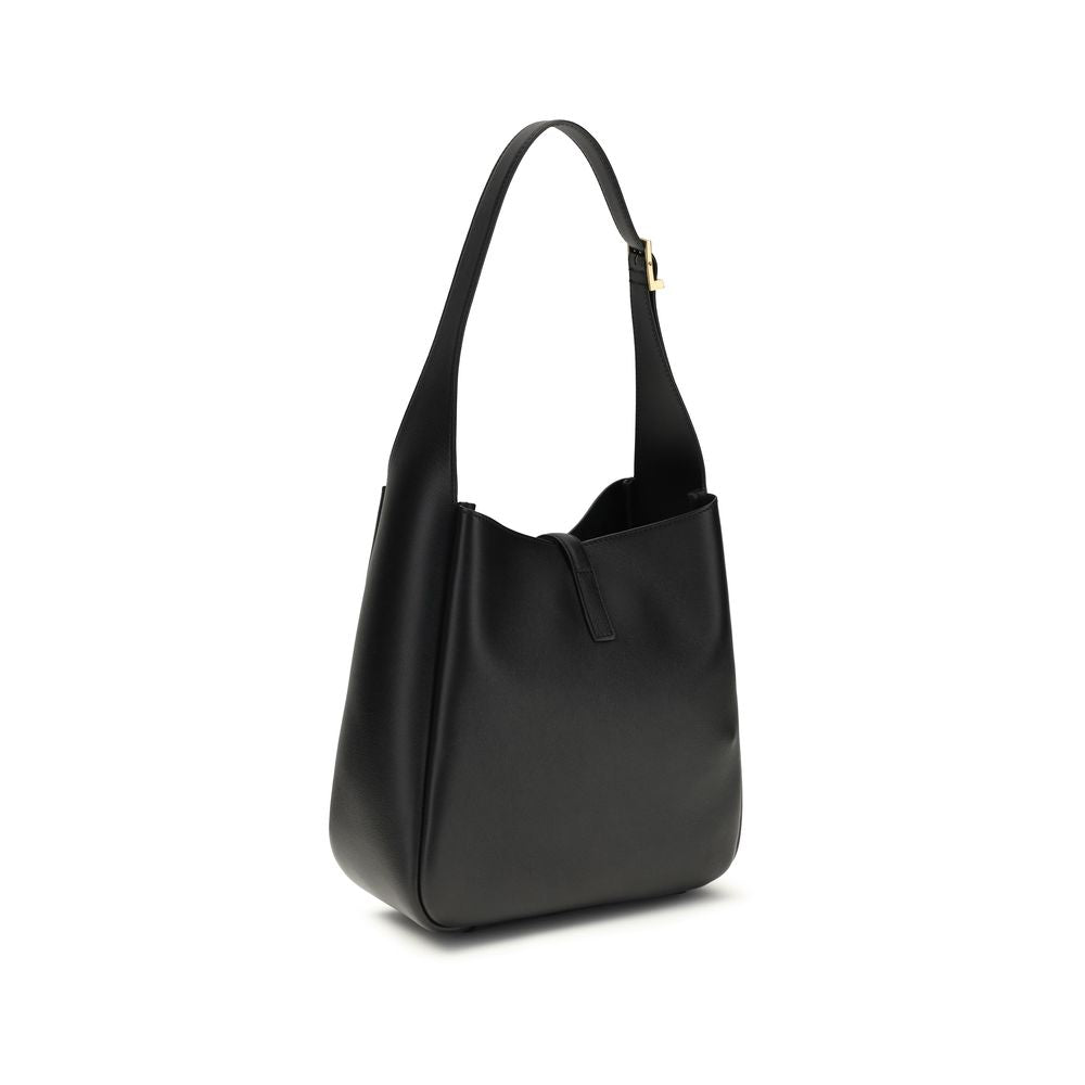 Saint Laurent Schultertasche aus schwarzem Kalbsleder (Bos Taurus)