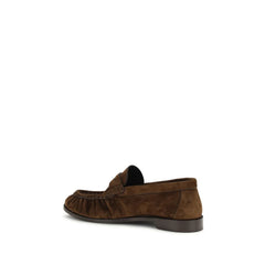 Saint Laurent Bruin Kalfsleer Bos Taurus Slip-On Loafers