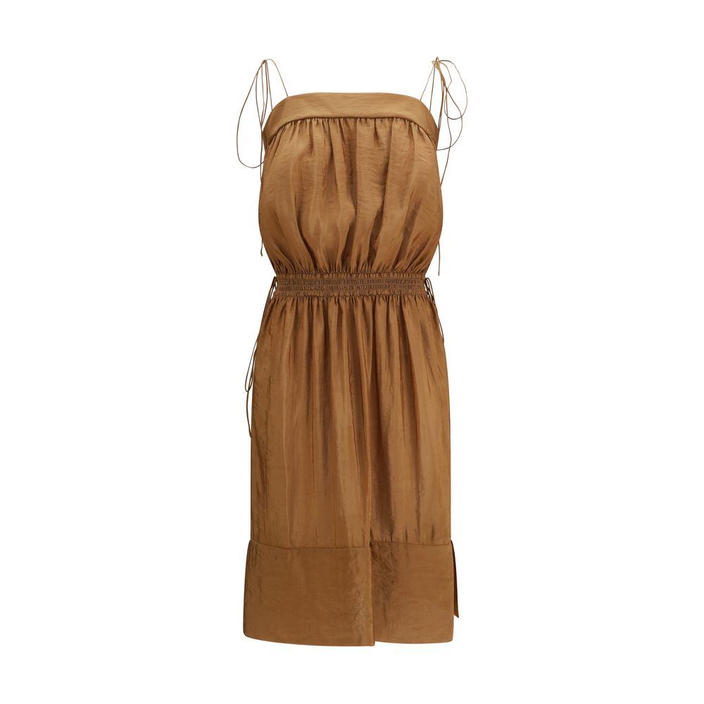 Saint Laurent Beiges Freizeitkleid aus Polyester
