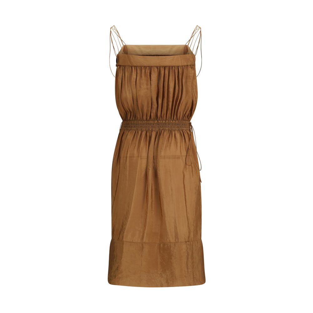 Saint Laurent Beiges Freizeitkleid aus Polyester