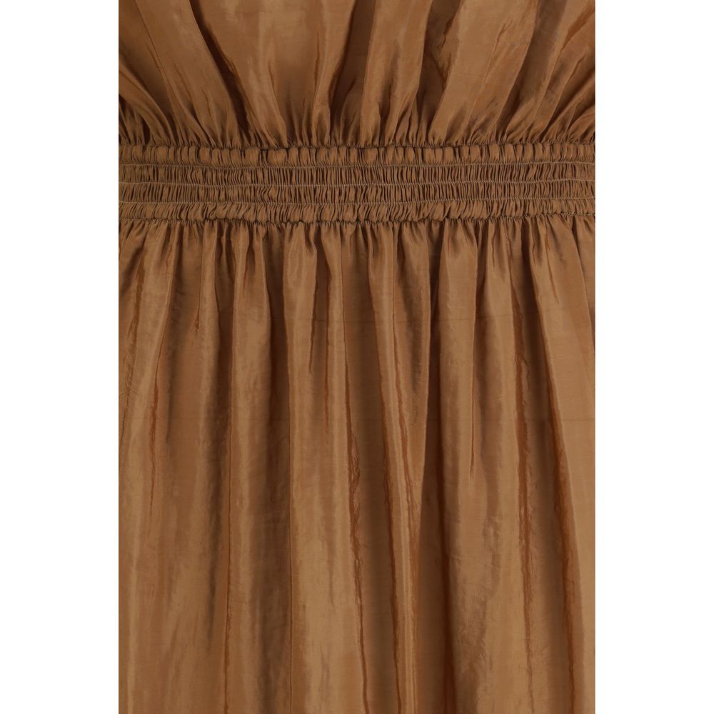 Saint Laurent Beiges Freizeitkleid aus Polyester