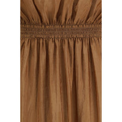 Saint Laurent Beiges Freizeitkleid aus Polyester