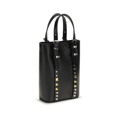 Valentino Garavani Black Calf Leather Bos Taurus Other Accessories