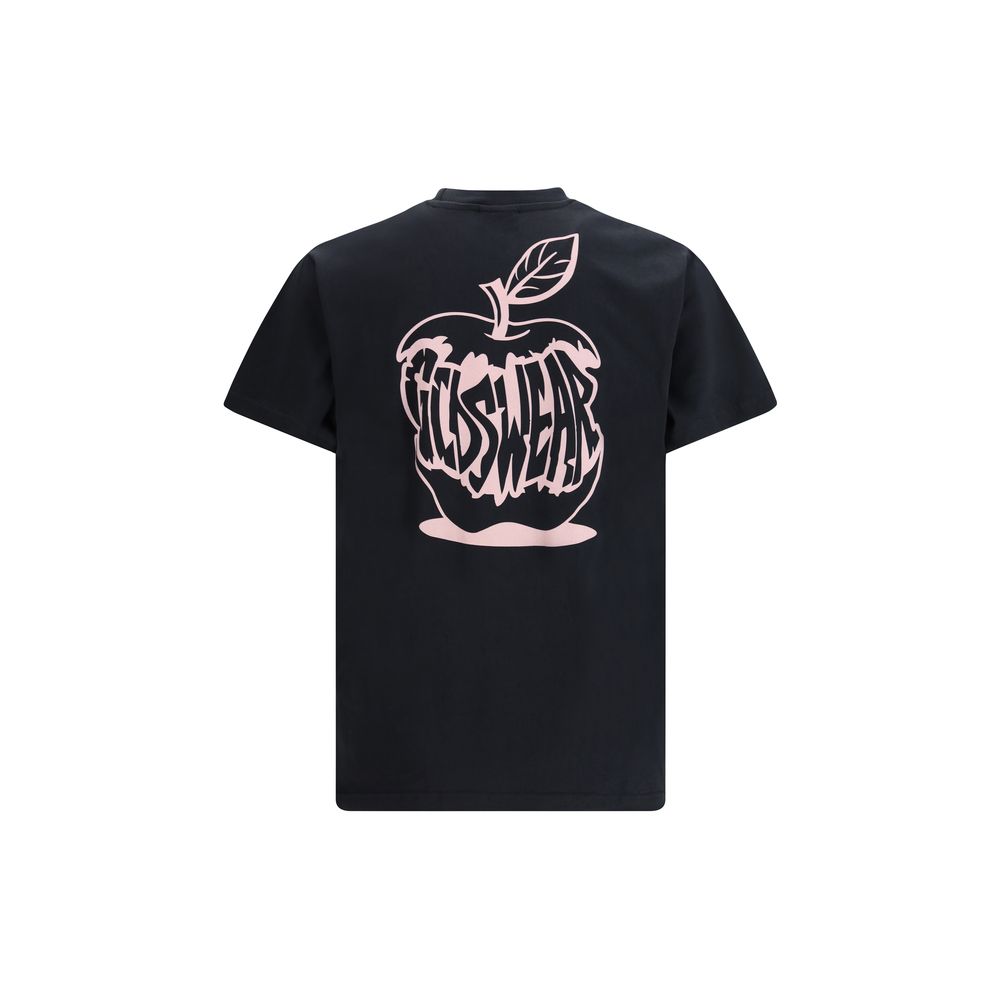 GCDS Grau Baumwoll-T-Shirt